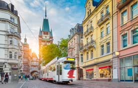 The German university city of Freiburg in the Black Forest, home of the IGPP, a leading parapsychology centre in Europe photograph of Freiburg, where the IGPP, a leading parapsychology centre in Europe