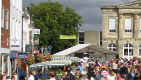 Andover, a market town in Hampshire, UK Andover, a market town in Hampshire, UK