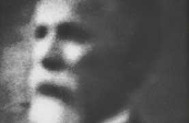 Photograph obtained paranormally and said to be of Dr Bindelof detail of a photograph obtained paranormally and said to be of Dr Bindelof
