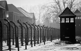 Auschwitz death camp photograph of Auschwitz death camp