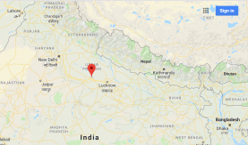 Location of Uncha Larpur, the home village of the murdered twins map of Indiia showing location of Uncha Larpur