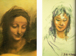 Comparison of a portrait by Leonardo Da Vinci and a mediumistic painting attributed to Da Vinci
