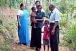 Visiting Sri Lankan children and their families