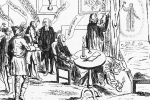 English Credulity or the Invisible Ghost (1762). Contemporary drawing by unknown artist. 