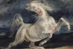 Horse Frightened by a Thunderstorm, by Eugène Delacroix (1824)
